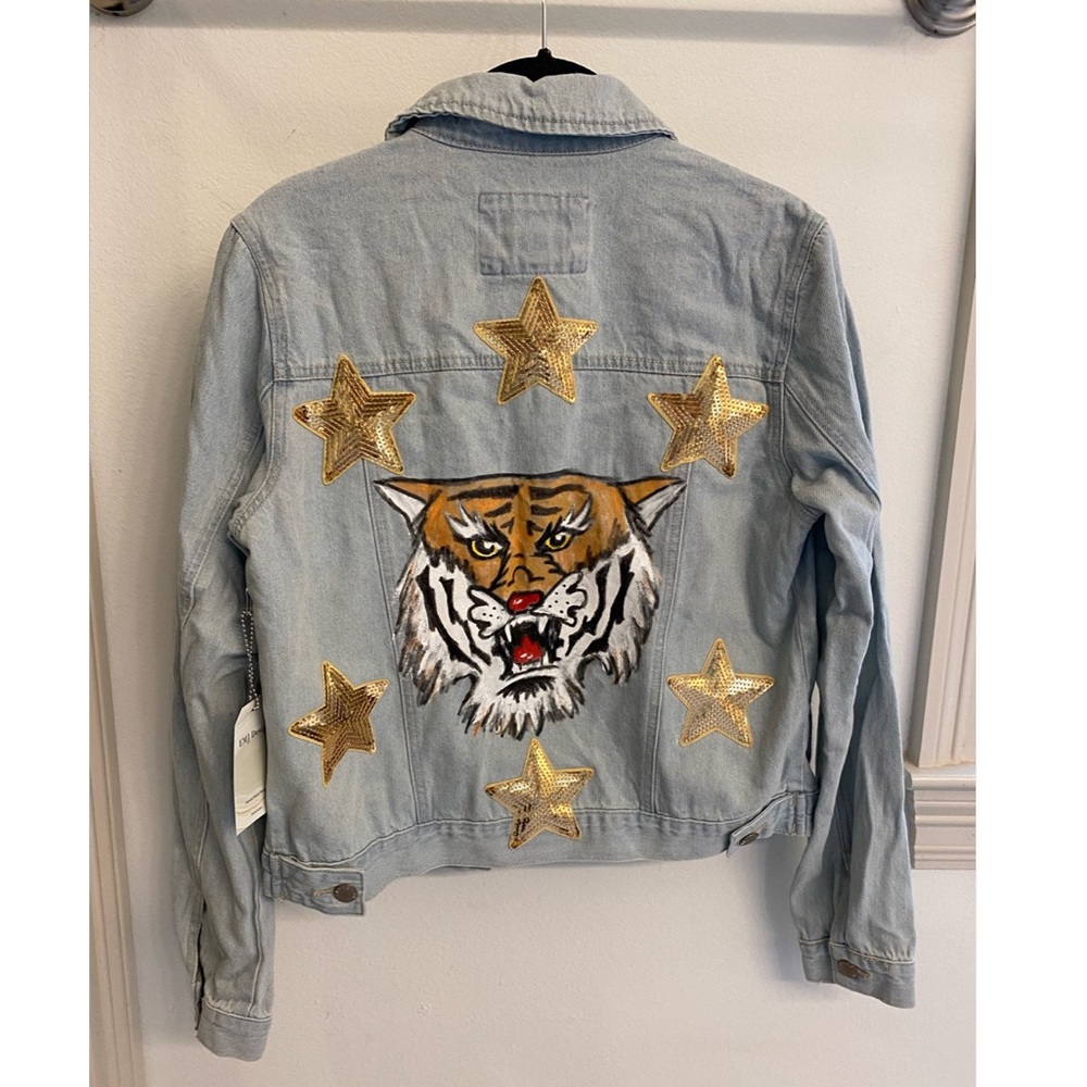 Hand Painted Tiger Jacket